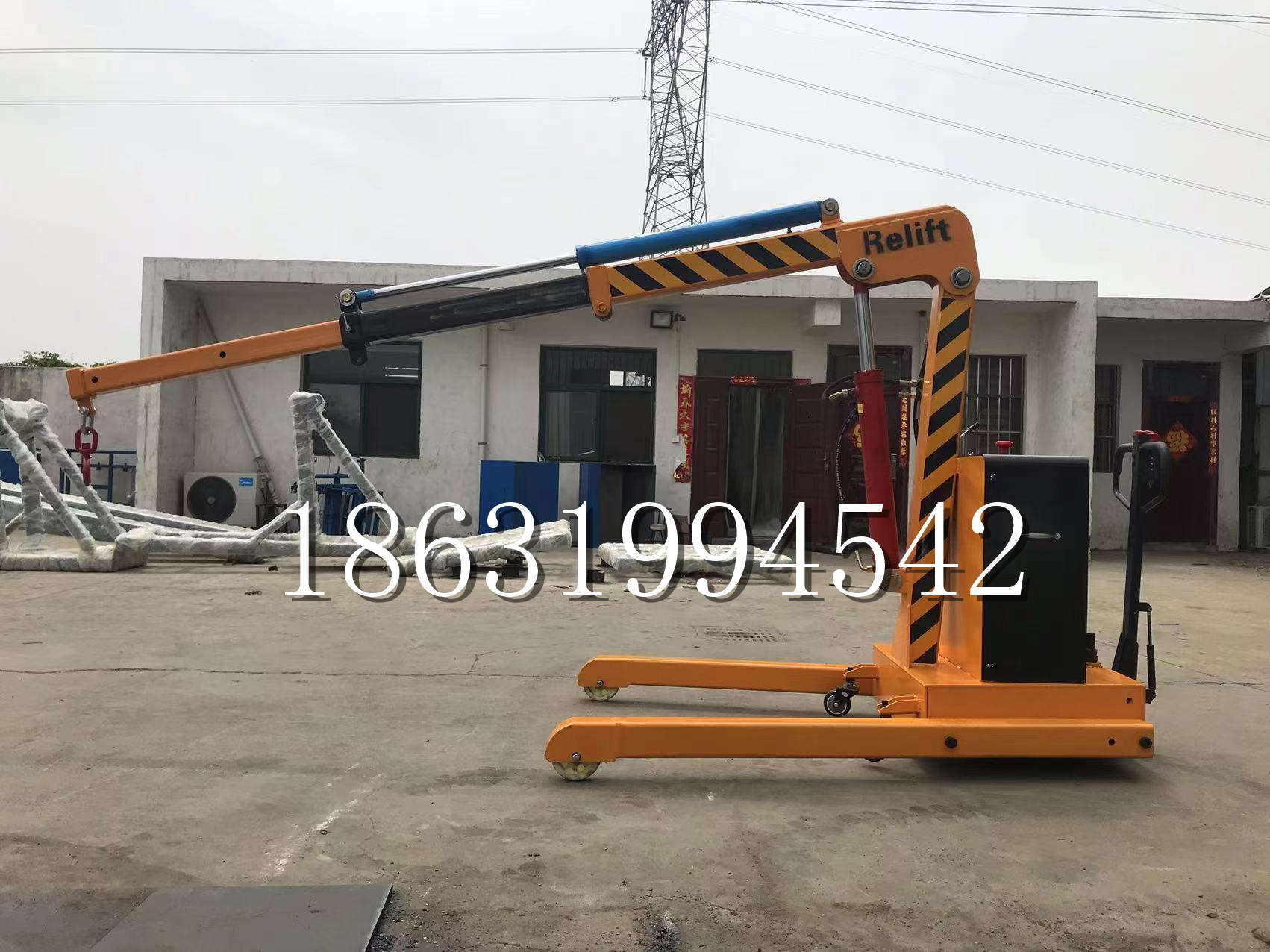 清苑区久征定做3吨三轮随车吊 农用园林绿化移树吊 平板工程用小吊机